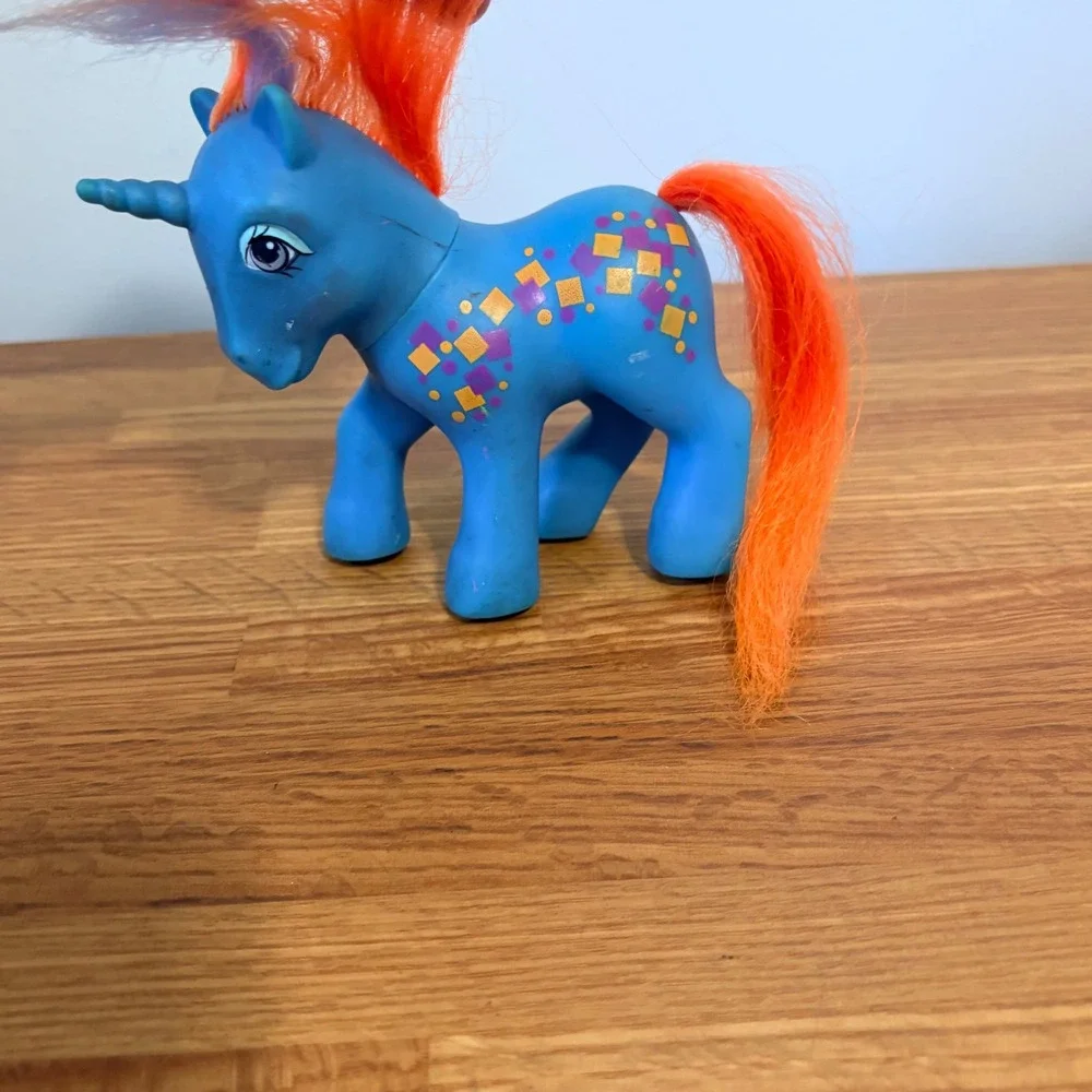 Hasbro My Little Pony Rockin' Beat Tuneful G1 1985 Blue Unicorn Vintage Toy
